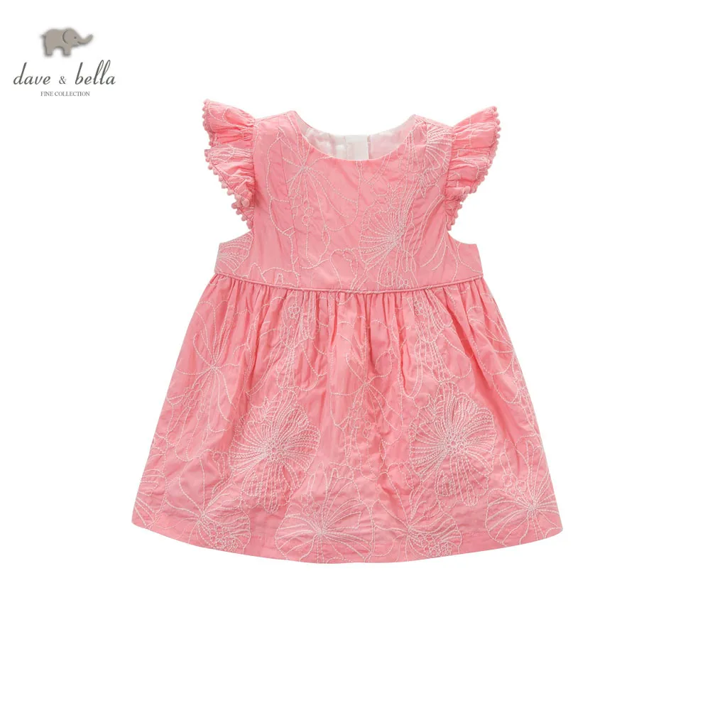 Db4442 Dave Bella лето платье принцессы для маленьких девочек детское торжественное
