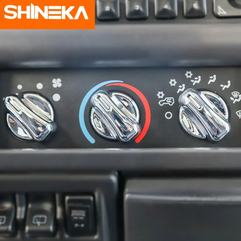 SHINEKA ABS интерьер кондиционер кнопка переключения украшения крышка отделка