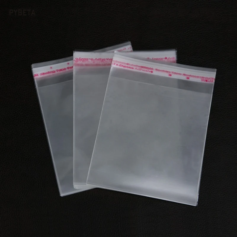 

300pcs/lot-12*15cm (12*12cm+3cm) Clear Transparent OPP Self Adhesive Bags Plastic Packaging Bags for items sample party favor
