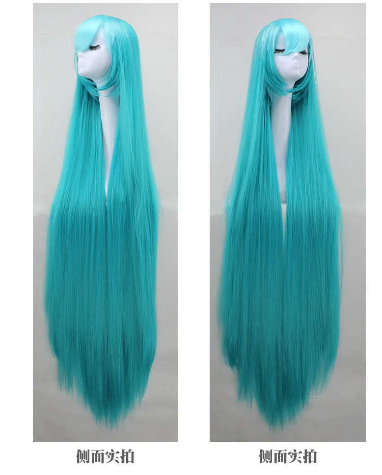 New 125cM Rapunzel long hair cosplay wigs blue Synthetic Hair wig |