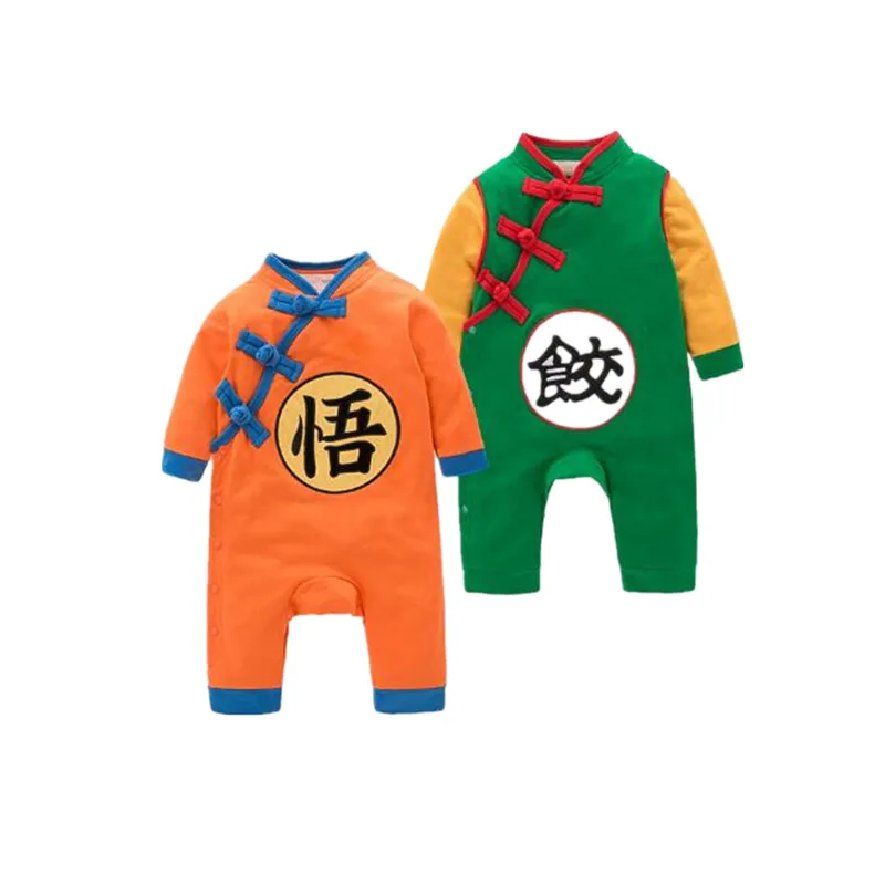 Сын Goku косплей костюм детские топы Dragon Ball Костюмы Детские Набор Аниме подходит для младенцев 0-8 лет Детский день подарки