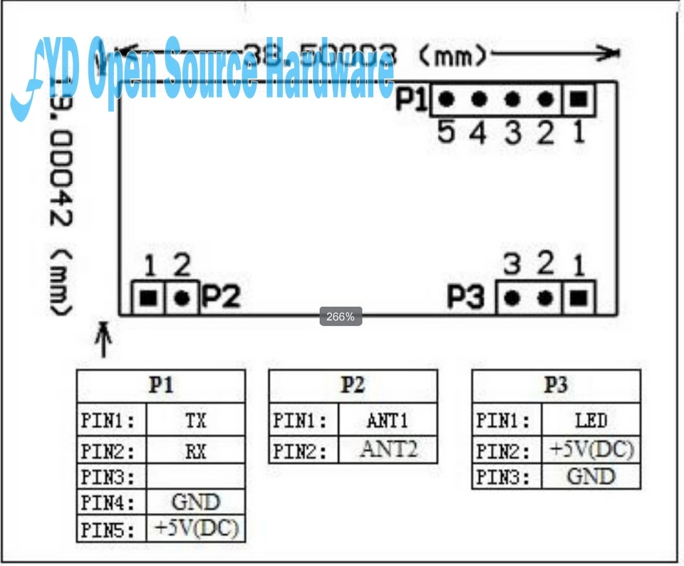 Модуль считывания RFID 125 кГц RDM6300 UART система контроля доступа на выходе для