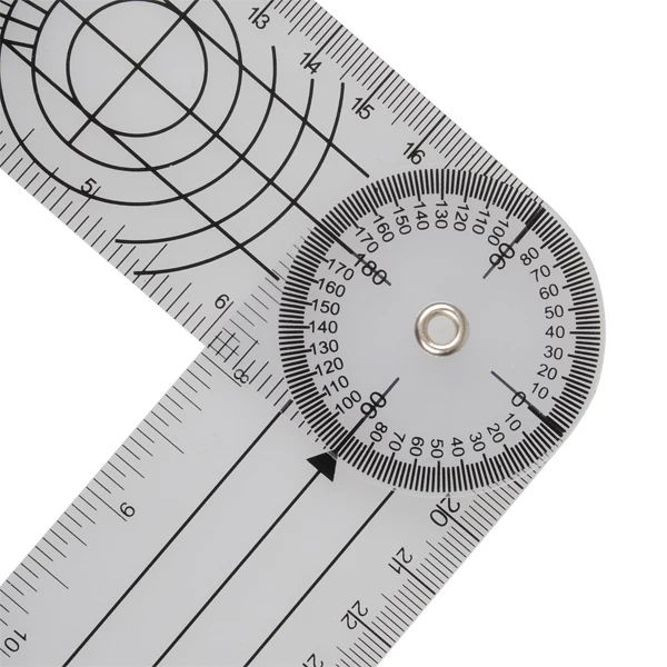 Goniometer Angle Medical Spinal Ruler Userful Multi-Ruler Professional 360 Degree Measuring Tool Spinals Protractors | Инструменты
