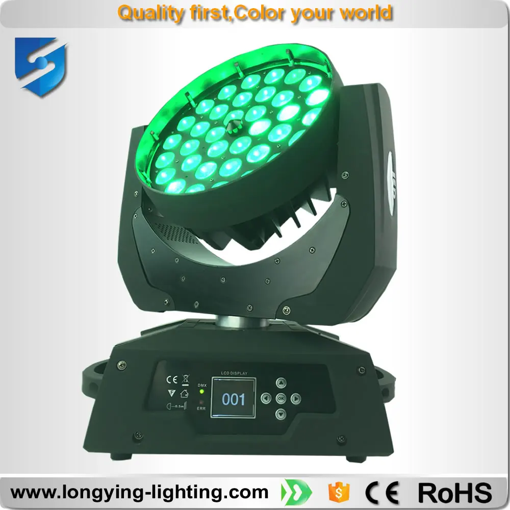 Бесплатная доставка 10 шт./лот 36x18 Вт увеличить заливающего света led wash zoom