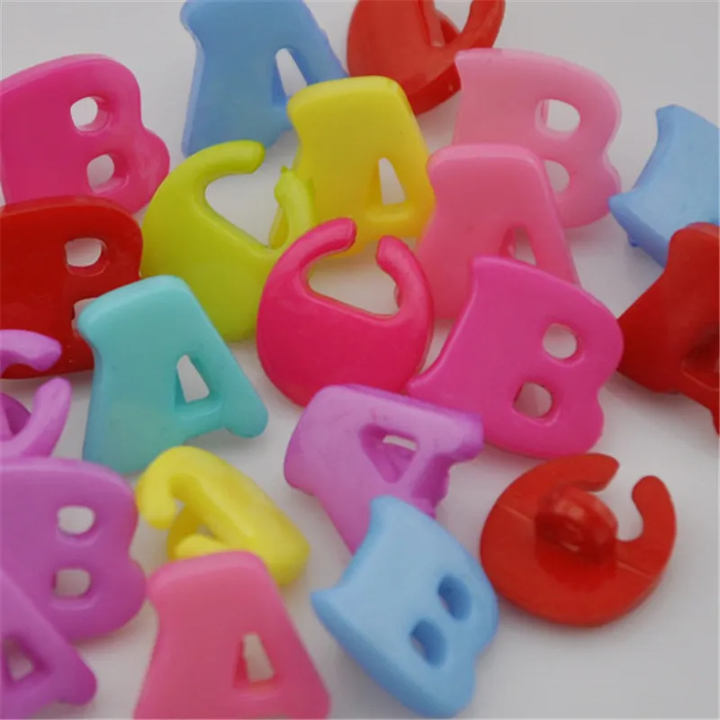 50/100 шт./партия пластиковые пуговицы с буквами A/B/C|craft sewing|plastic buttonsbuttons buttons |