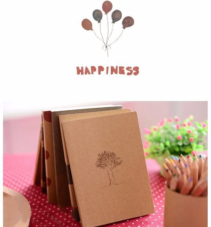 2017 Новый Канцелярские Старинные Пастель Кармана Памятка Прекрасный Блокнот 8