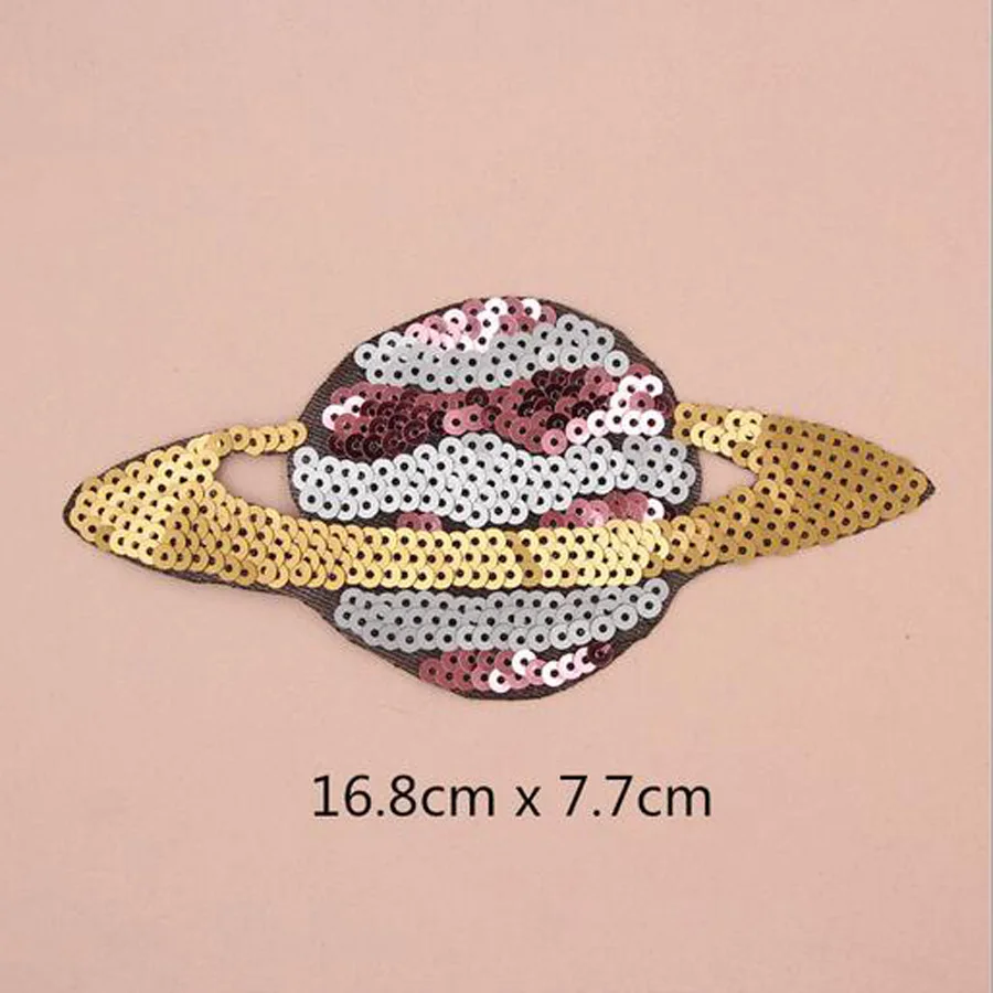 Нашивки с блестками Crown POW патчи для обуви вышивкой Аппликации сделай сам