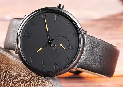 Reloj Hombre новые мужские часы арабские цифры часы мужские часы - Цвет: with black strap