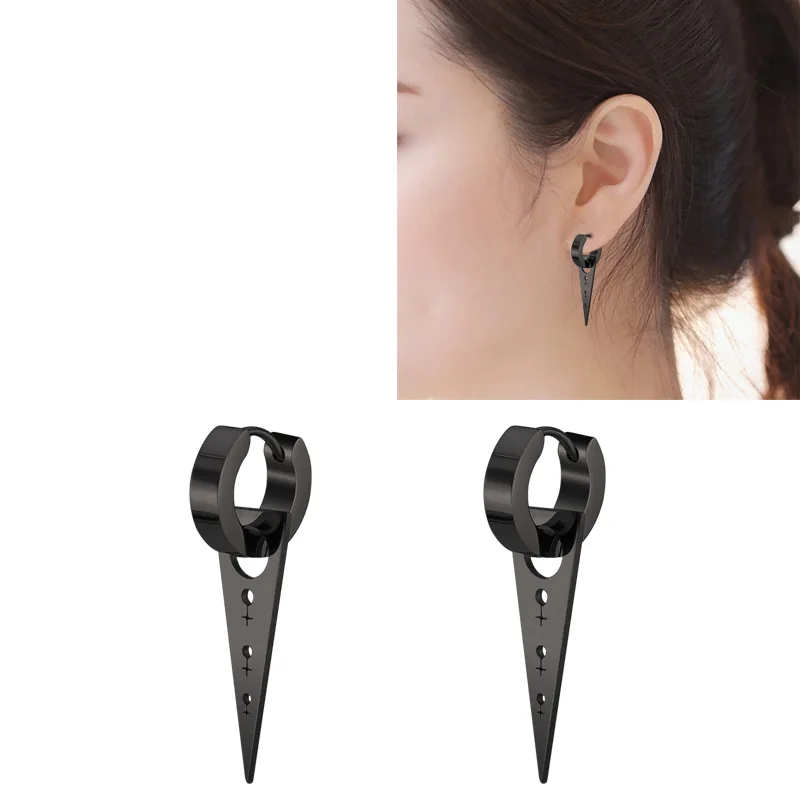 Женские треугольные серьги гвоздики из нержавеющей стали|Серьги-гвоздики| |