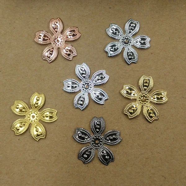 

Очаровательные лепестки из опавшего сплава 25 мм/подвеска из меди с античной бронзой/серебром/черными/золотыми цветами, DIY ювелирное изделие...