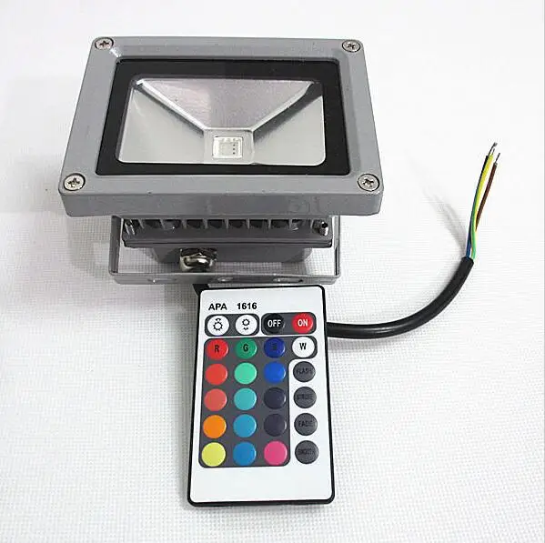 Наружный прожектор 10 Вт 20 30 50 RGB Светодиодный точечный уличный свет с ИК пультом