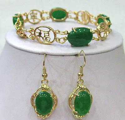 Настоящее ювелирное изделие женский свадебный зеленый камень бусы браслет