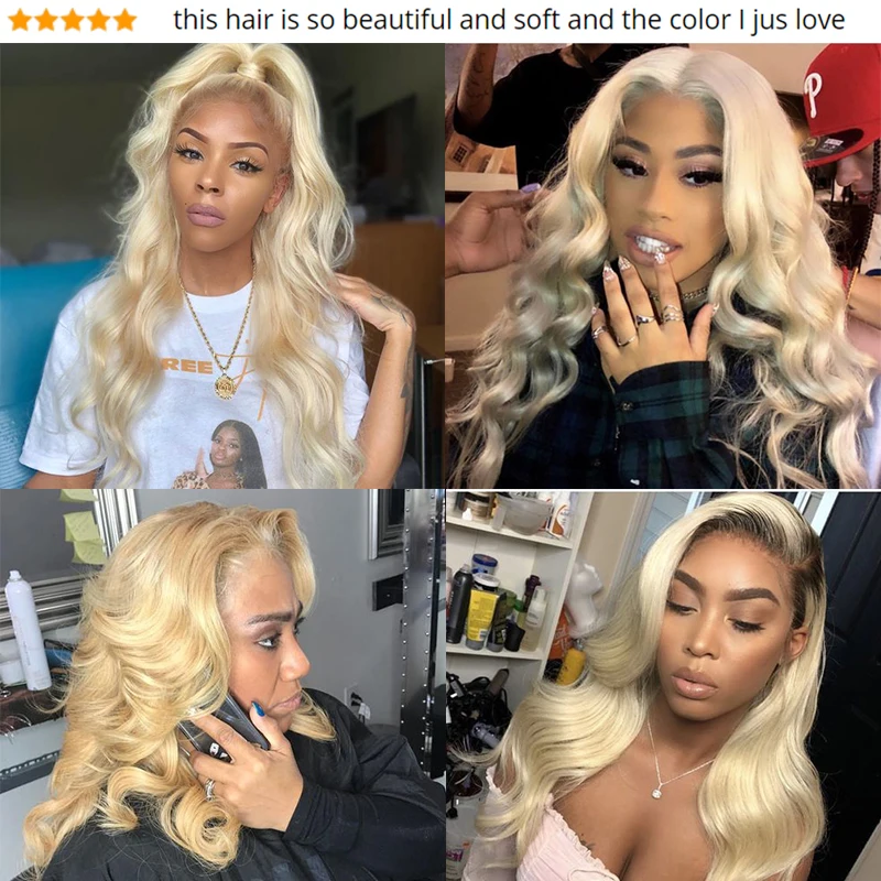 T1B/613 Ombre светлые бразильские волосы Weave Связки объемная волна 100% человеческих