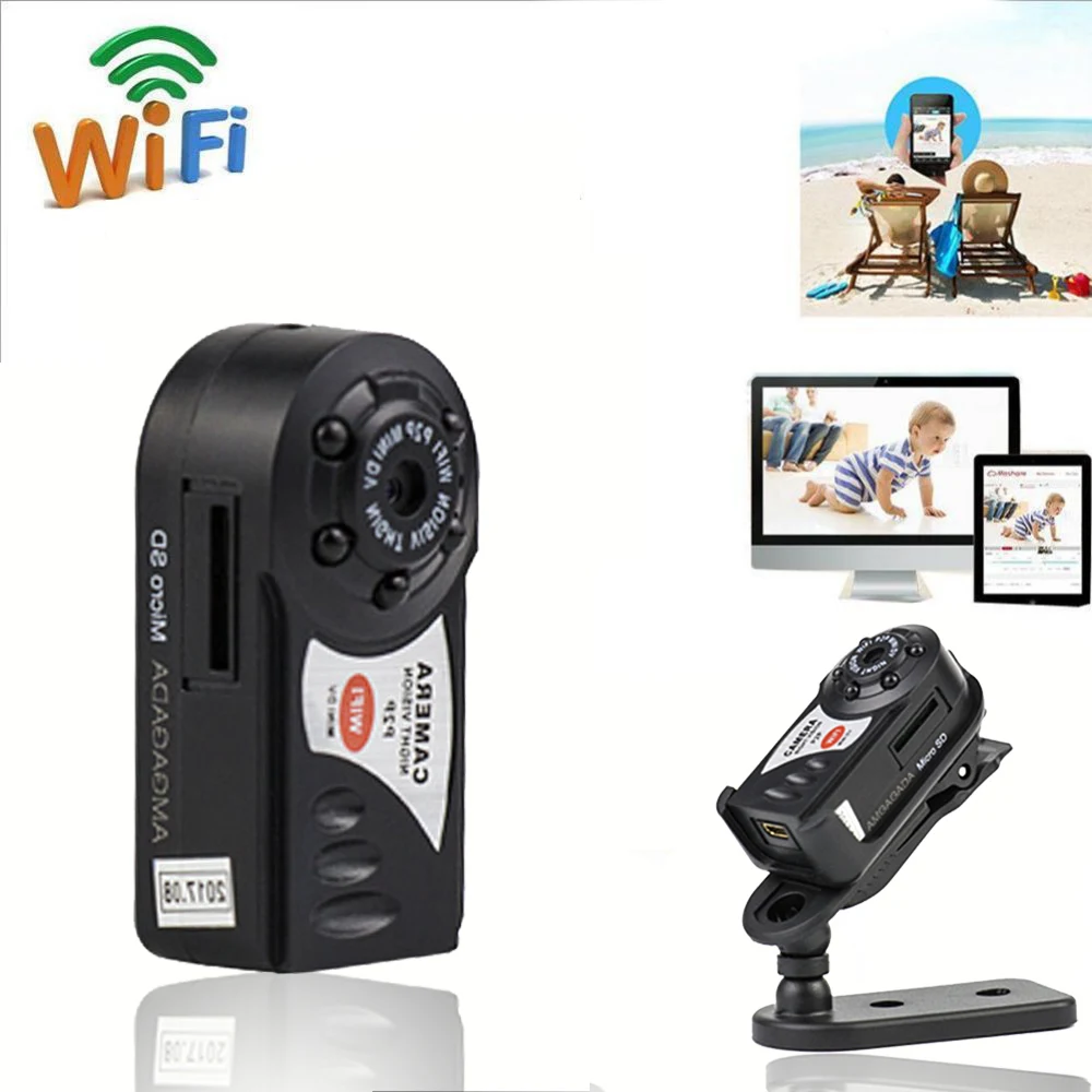 Q7 Мини Wi Fi камера DVR Спортивная Беспроводная IP видеокамера видеорегистратор