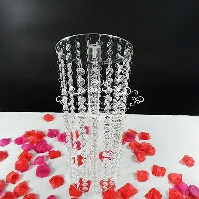Новое поступление 10 шт. прозрачный акриловый цветок подставка канделябр