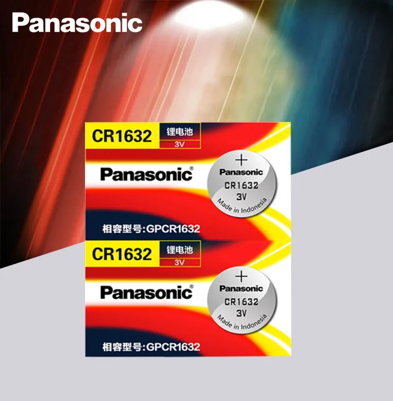 10 шт. Panasonic cr1632 кнопки сотового монета батарея 3 в часы дистанционное управление ключи автомобиля DL1632 ECR1632 GPCE1632 литиевая батарея