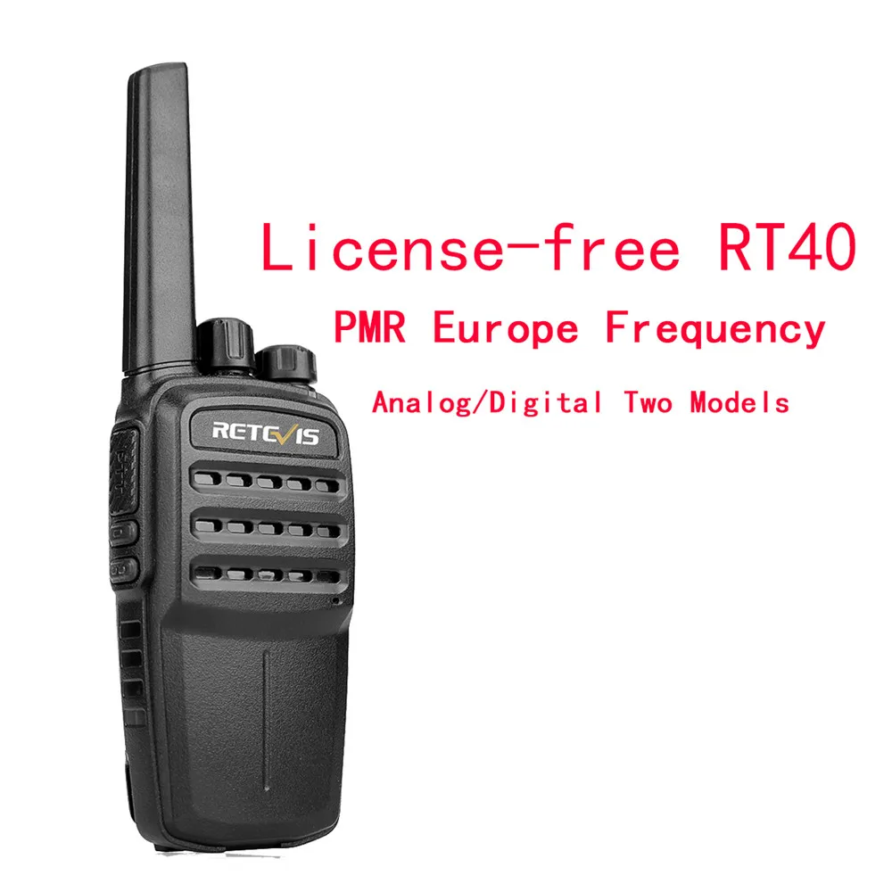 EU Frequency RETEVIS RT40 DMR цифровая рация PMR446/FRS PMR 446MHz радио Comunicador 0,5 W VOX двухсторонний радиоприемопередатчик - Цвет: EU Frequency