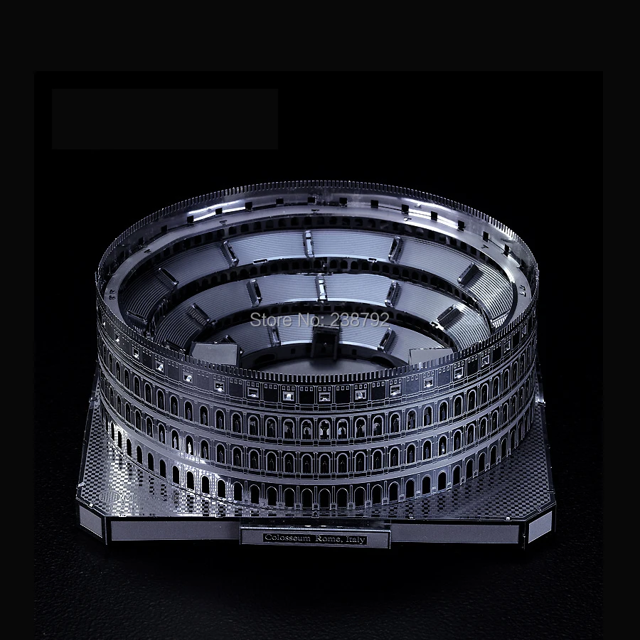 Colosseo Италия 3d металлический Diy набор миниатюрных моделей головоломки игрушки