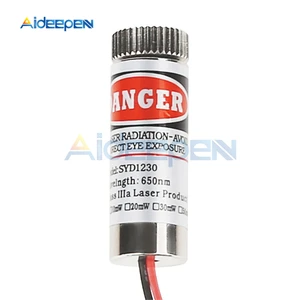 Лазерный модуль Красного Креста с регулируемым лучом 650 нм 5 мВт, Фокусируемый стеклянный объектив, промышленный класс 3-5 В