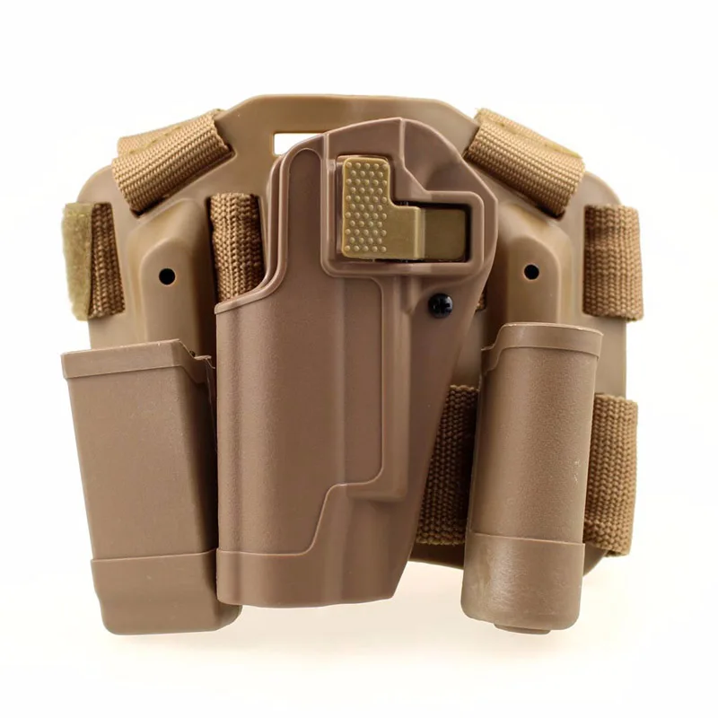 Black / Sand Tactical Gear Colt 1911 Pistol Thigh Holster Left Hand Army Airsoft Hunting Accessories Air Gun Carry Leg | Спорт и