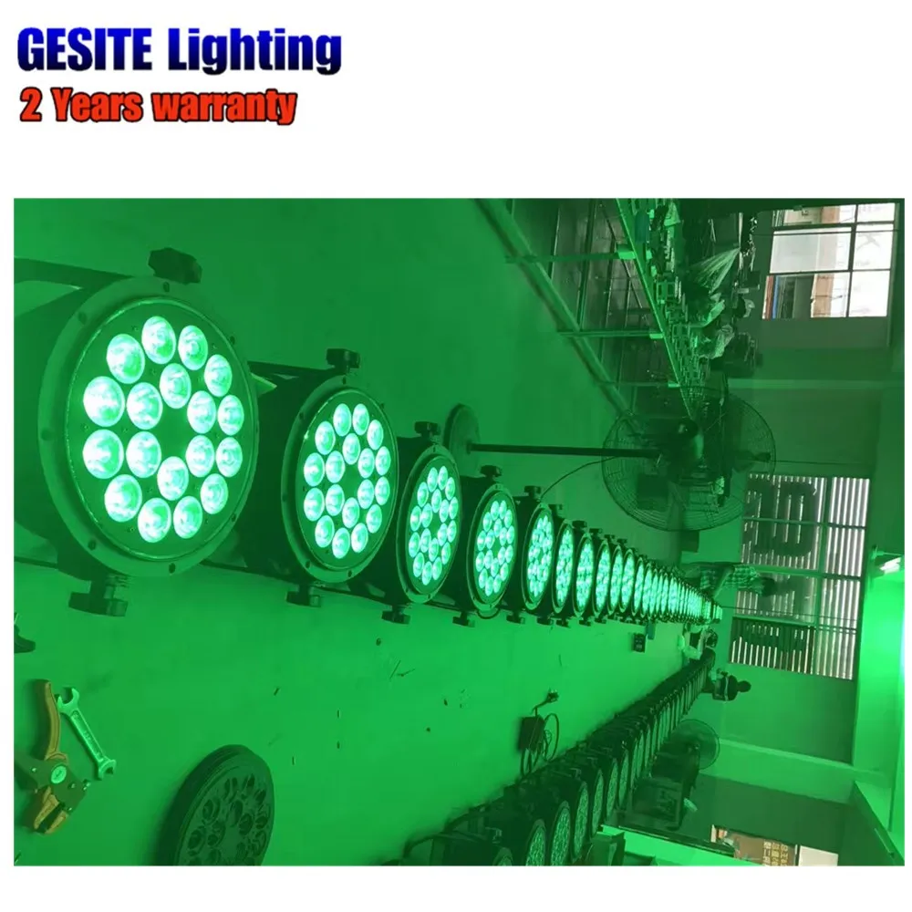 4 шт./лот 18 Вт RGBWauv 6in1 алюминиевый светодиодный плоский par шт. led свет для сцены