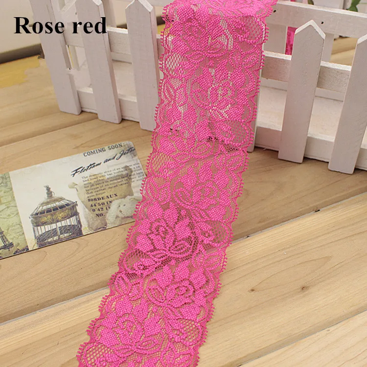 10 ярдов вышивка эластичная Полиэстеровая сетчатая кружевная отделочная ткань