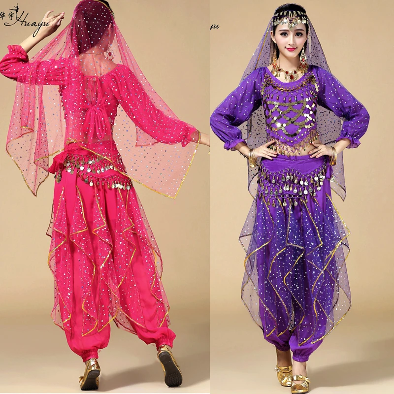 Женский костюм для танца живота из 3 предметов индийской вечеринки | Тематическая