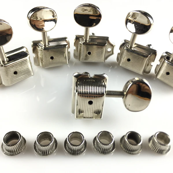 1 комплект 6 линейный Винтаж Электрогитары Колки тюнеры для ST &amp TL гитара серебро