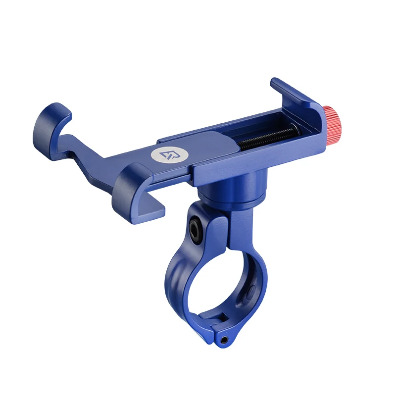 Blue phone holder ROCKBROS велосипедный Бар Универсальный велосипед Телефон стенд держатель алюминиевый сплав нескользящий поворотный для 3,5-6,2 дюймов телефон - Цвет: Blue phone holder