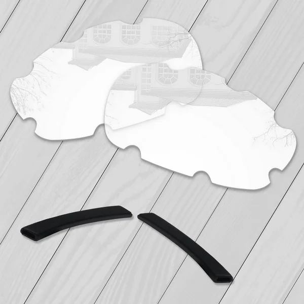 HD Clear-Ear Socks E.O.S поляризованные улучшенная замена линз для Oakley десять солнцезащитные очки с отверстиями-множественный выбор - Цвет линз: HD Clear-Ear Socks