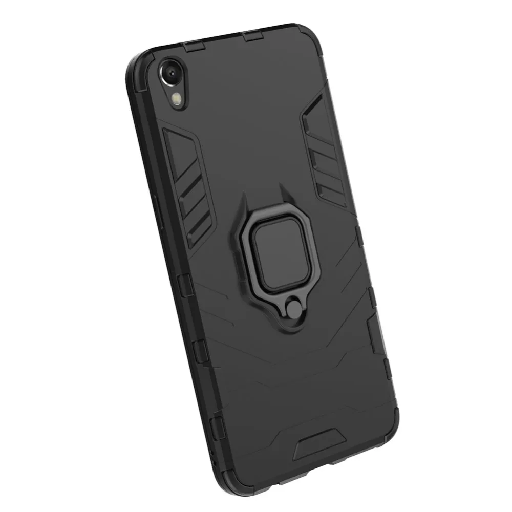 Противоударный армированный чехол для OPPO R9 Plus держатель с кольцом на палец Plustm A 6