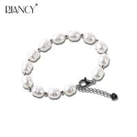 clearance wholesale fashion rice shape natural freshwater multicolor pearl bracelet send girlfriend to send mother