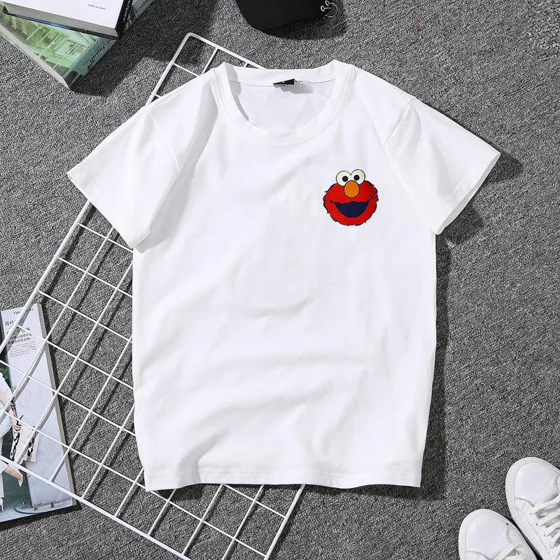 Одежда для любовников летняя рубашка с коротким рукавом свободная белая