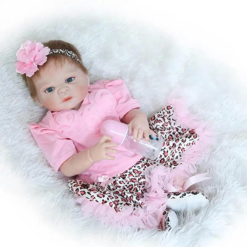 

57cm Reborn Dolls Lifelike Kids Toys Newborn Babe Doll Baby Brinquedos Pink Girl Babies Boneca Movie Photo Mother Training Props