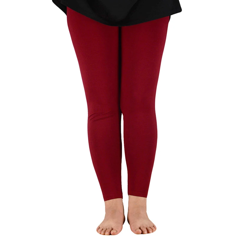 AZUE Casual  Women Leggings Workout Bamboo Fiber High Elastic Leggings Ladies Plus Size 7XL Legging Pants Fitness Slim Legging