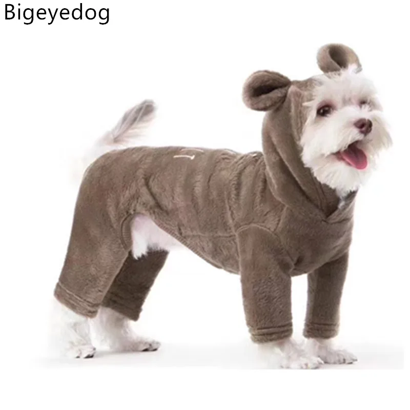 Bigeyedog собачья одежда для домашних животных комбинезон пижамы одежды собак Щенок