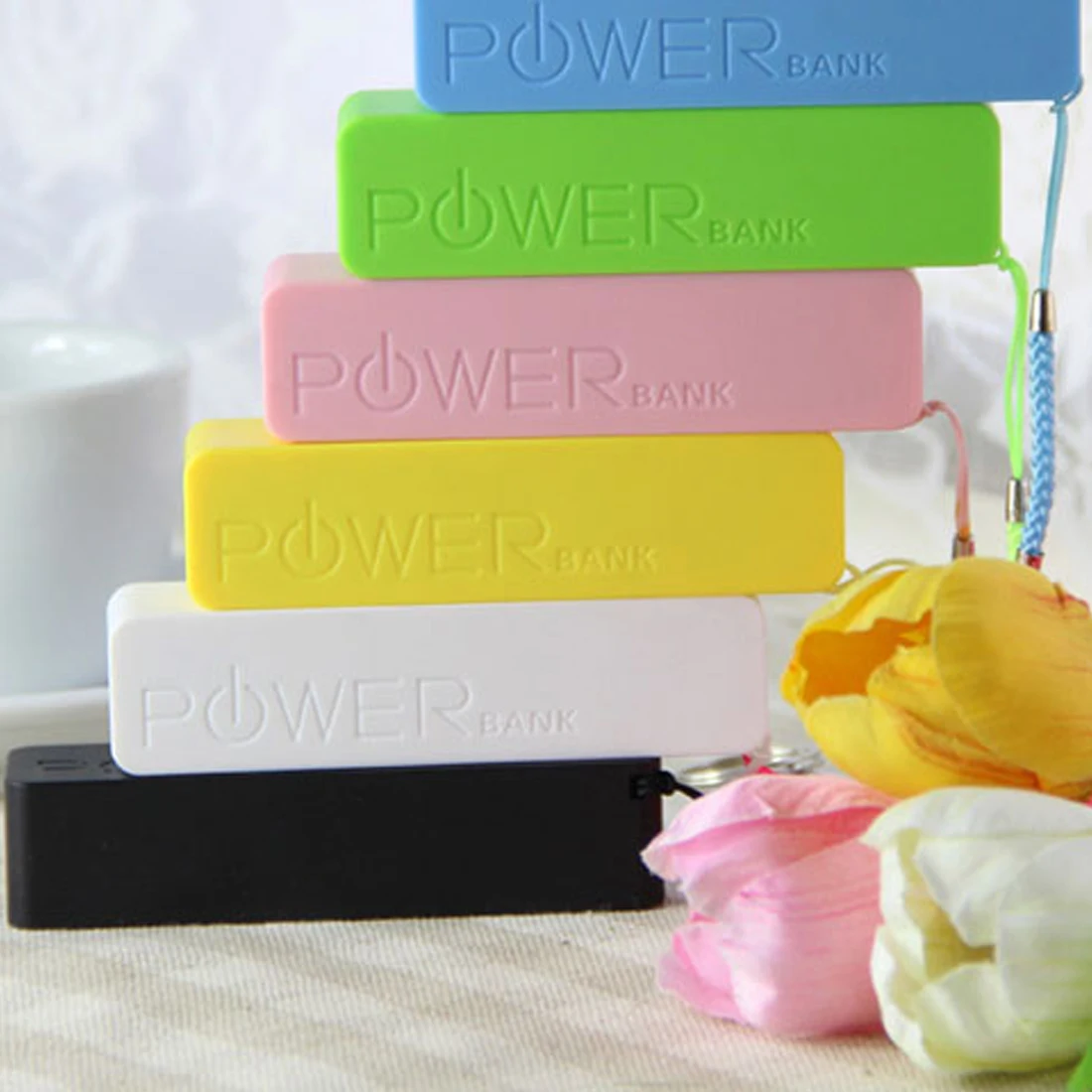 Портативный внешний аккумулятор черное Резервное зарядное устройство для