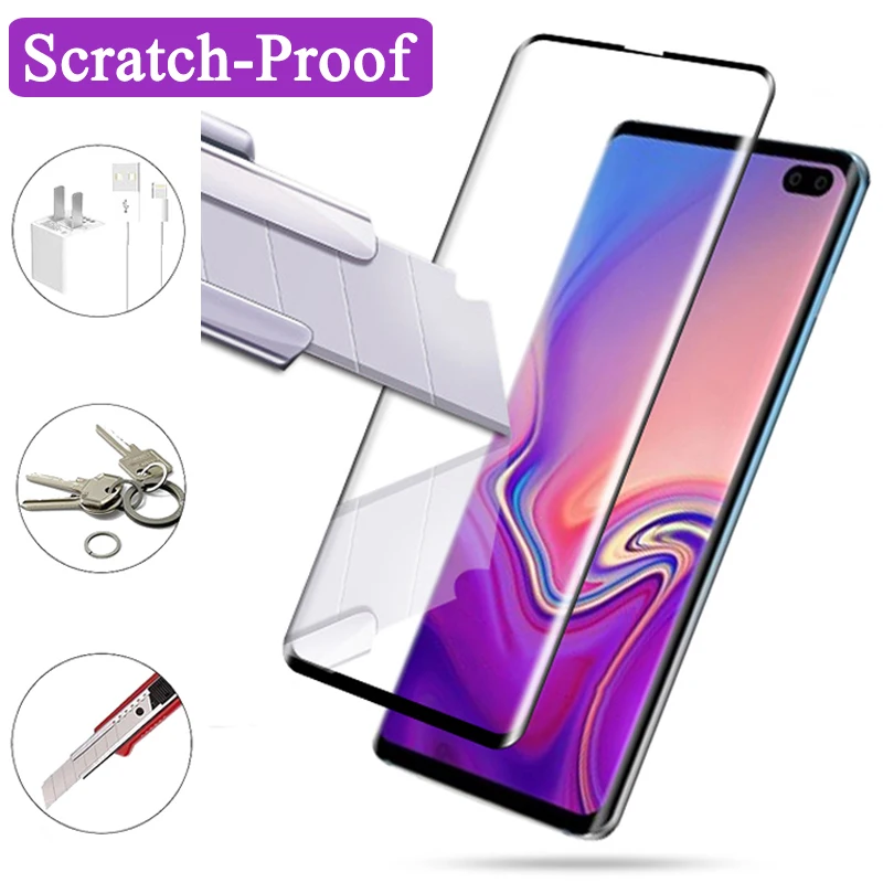 3D Защитное стекло для Samsung galaxy s10 plus e lite закаленное tremp samsun galax s10lite s10plus s10e экранный