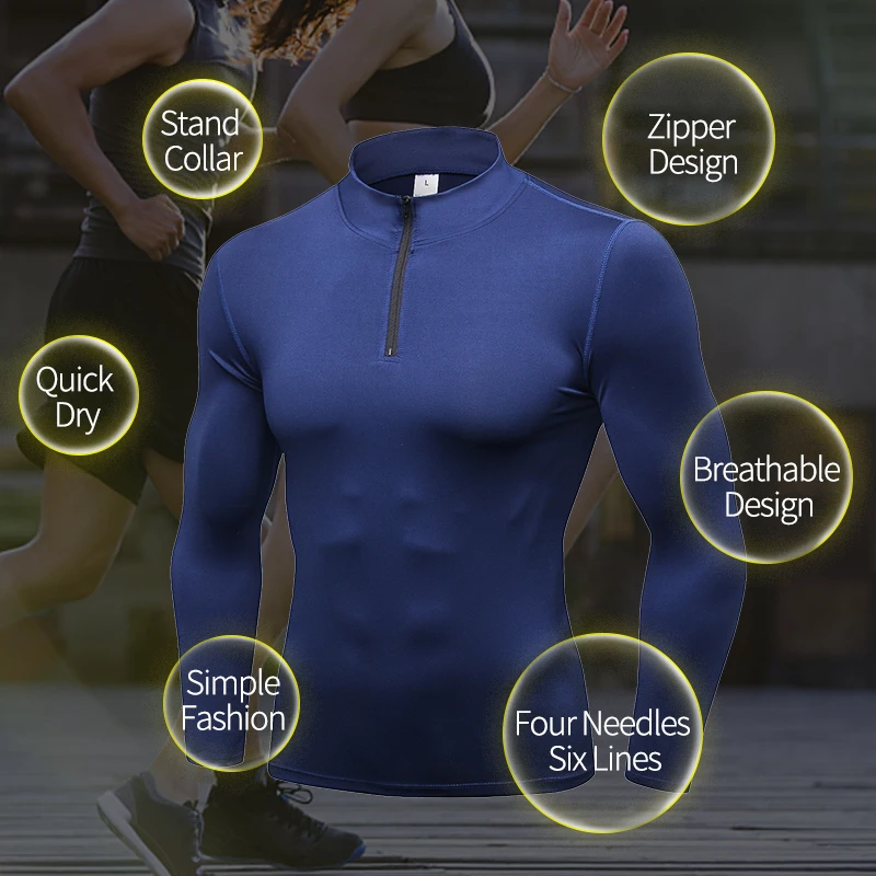 Yuerlian Wicking Мужская спортивная одежда обтягивающие колготки для фитнеса рубашка