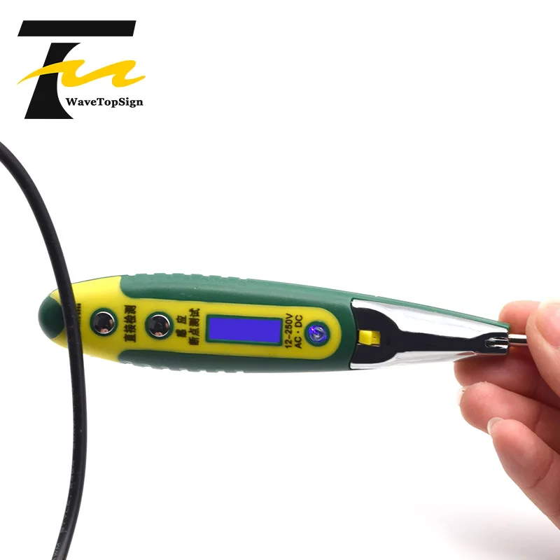 

Digital Test Pencil Multifunction AC DC 12-250V Tester Electrical LCD Display Voltage Detector Test Pen