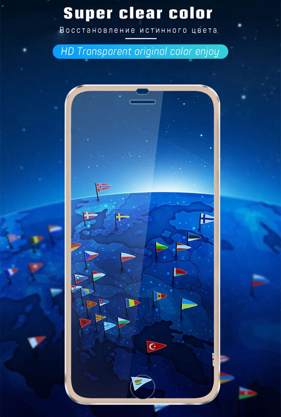 2 шт металлическая рамка закаленное стекло для iphone 6 6s 7 8 plus 3d изогнутый экран протектор для iphone x xs max 5 5S se защитная пленка