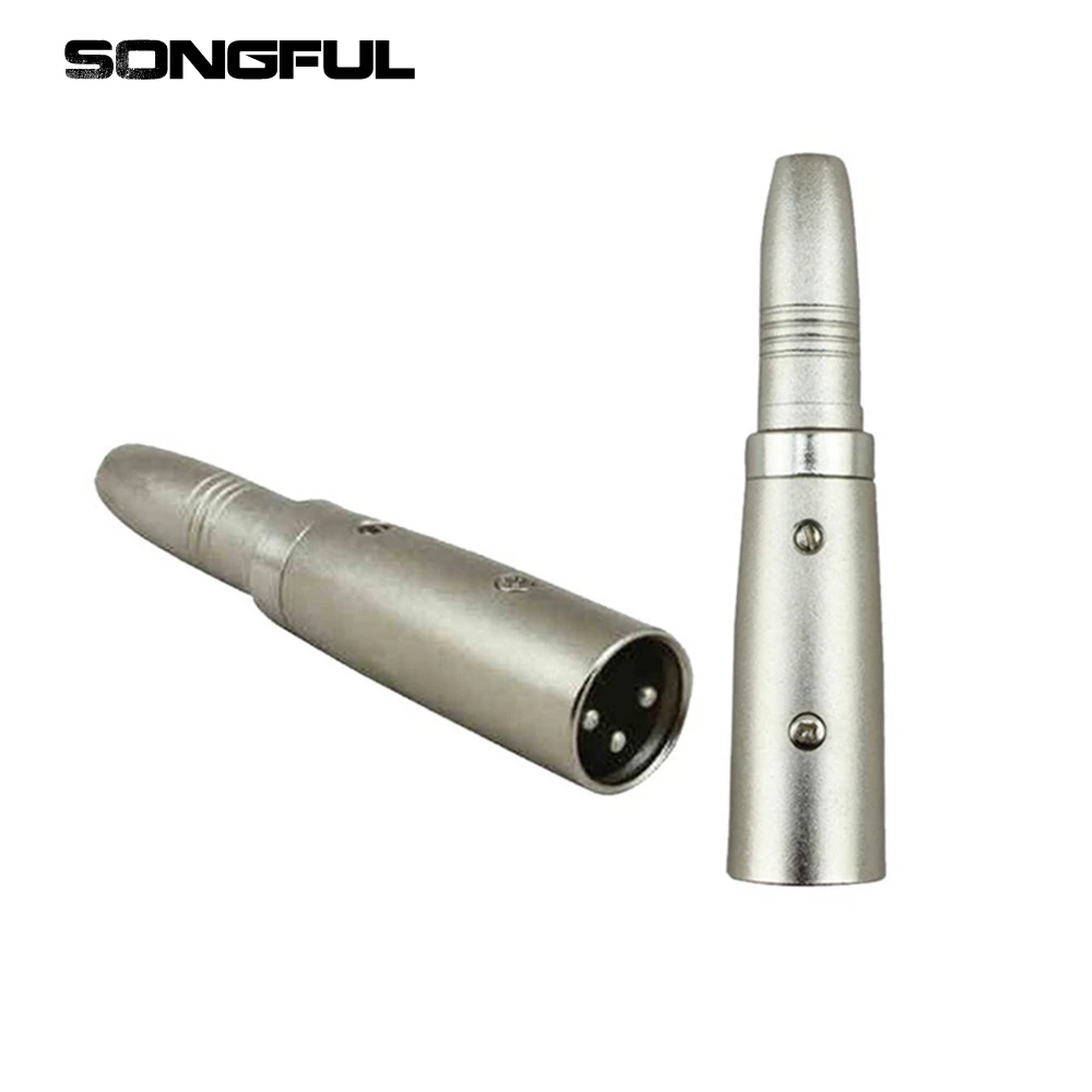 3 контактный разъем XLR типа папа на 1/4 дюйма 6 3/6 5 мм моно AUX для микрофона
