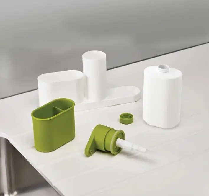 

Multipurpose Kitchen Storage Rack Cleaning Sponge Brush Soap Dispenser Bottle kitchen Storage Holder Bathroom Soap Storage Box