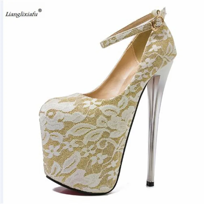 Туфли LLXF женские на шпильке пикантные прозрачные тонкие туфли-лодочки с пряжкой