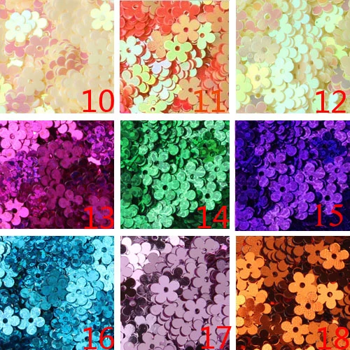 Плоские пайетки с отверстиями 50 г 7 мм|loose sequins|sequin paillettegarment accessories |