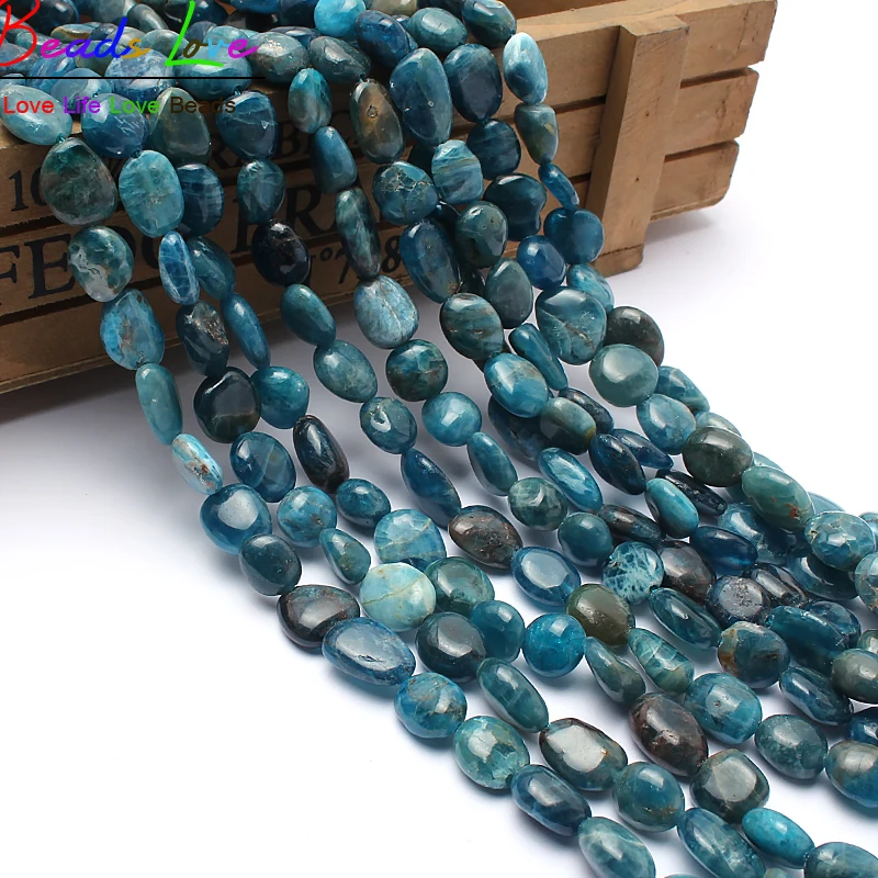 Бусины Из Натурального голубого камня 8 10 мм|apatite beads|stone beadsbeads for jewelry making |