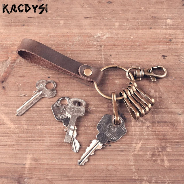 Кошелек для ключей ручной работы из коровьей кожи 3 шт. мешочек с брелоком