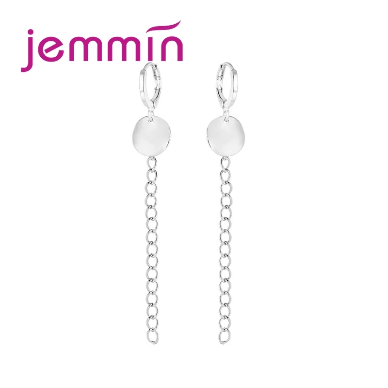 

New Design Korean Earrings Boucle Foreille Femme 925 Sterling Silver Tassel Long Drop Earrings For Women Girls Jewelry