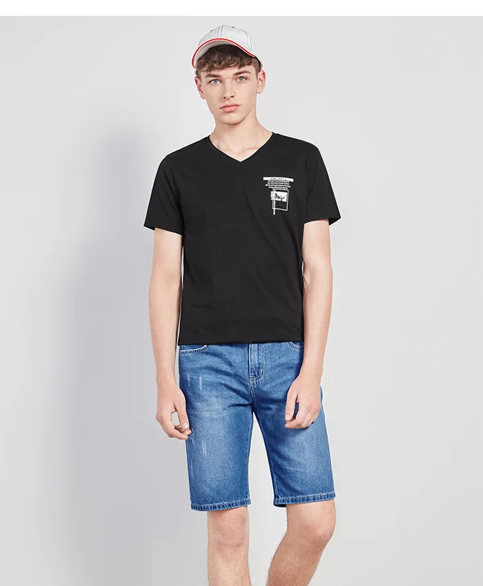 SEMIR летние джинсовые брюки мужские Новые повседневные брюки для студентов мужские брюки ретро красивые