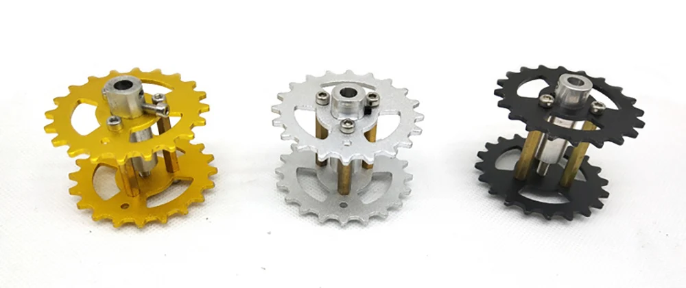 2 шт. цельнометаллическое приводное колесо аксессуары из алюминиевого